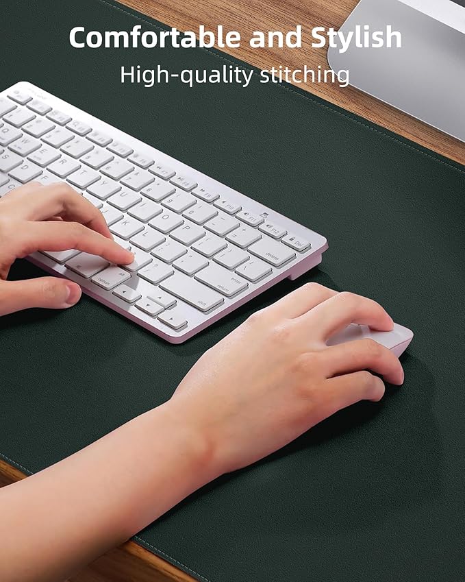 Leather Desk Pad Protector, Large Mouse Pad and Non-Slip Mat, Waterproof PU - Image 3