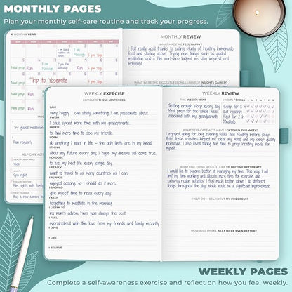 Clever Fox Self-Care Journal – Daily Reflection Notebook – Mental Health & - Image 3