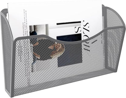 EasyPAG Single Pocket Wall File Organizer, Mesh Hanging File Folder Organizer - Image 2