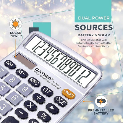 CATIGA 12 Digits Desktop Calculator - Image 5