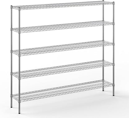 Regal Altair 14" Deep x 72" Wide x 64" Height Wire Shelving Kit | 5-Tier | NSF by Regal+Altair