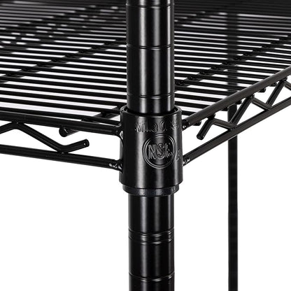 Seville Classics UltraDurable Heavy Duty NSF Solid Steel Wire Rack Storage Unit - Image 7