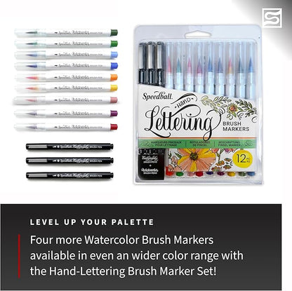 Speedball Hand-Lettering & Journaling Set, Brush Tip Pens Calligraphy, Bullet - Image 6