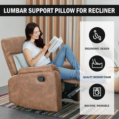 HOMBYS Lumbar Support Pillow for Recliner Chair, Memory Foam Back Support - Image 2