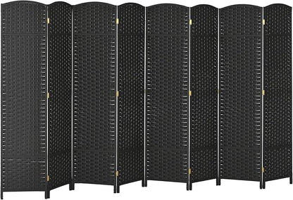 HOMCOM Room Divider, 8 Panel Folding Privacy Screen, 5.6' Tall Freestanding by HOMCOM