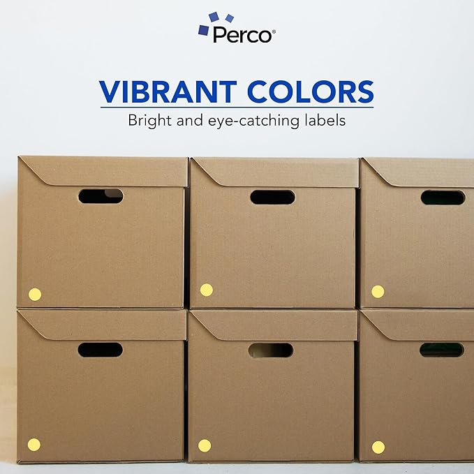 Perco Metallic Gold 1-Inch Perforated Circle Dot Sticker Labels — 10 Rolls - Image 6