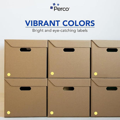 Perco Gold 1-Inch Round Circle Dot Sticker Labels - Image 6