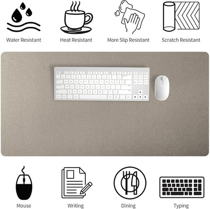 Bloss Pearl Gray Desk Mat 31.5"x15.7", Desk Matt - Image 5
