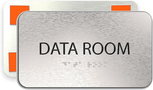 ADASigns Data Room Sign 7" W x 4" H by ADASigns