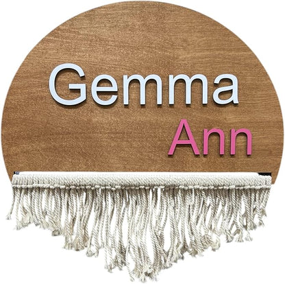 Personalized Name Sign for Nursery by Unknown