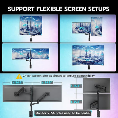 ARES WING Dual Monitor Wall Mount - Image 4