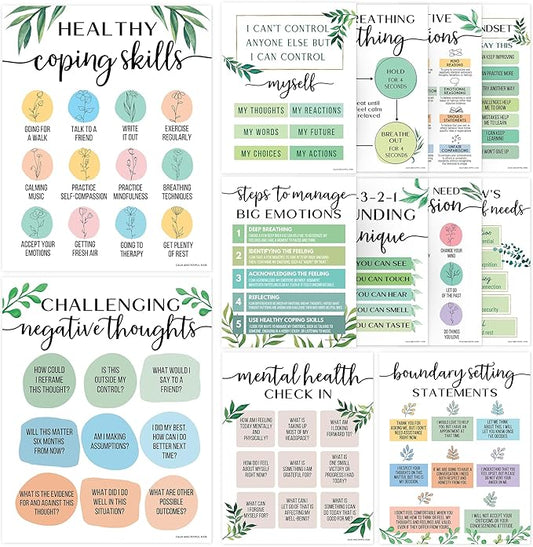 Mental Health Posters by CalmandJoyfulKids
