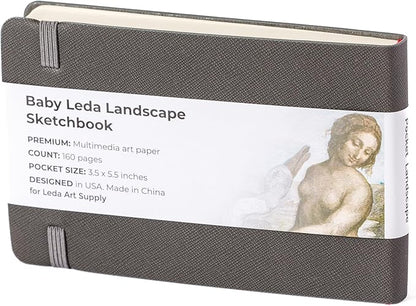 Leda Art Supply Pocket Landscape-Shaped Sketchbook, 5.5 inches x 3.3 inches - Image 2