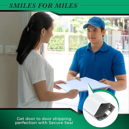 100 Pack Secure Seal White Poly Mailers Shipping Bags - Image 7