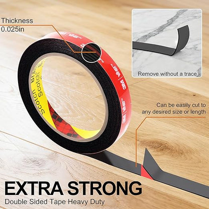 Ohayooz Extra Strong Double Sided Tape Heavy Duty 10FT, Very Sticky Adhesive - Image 2