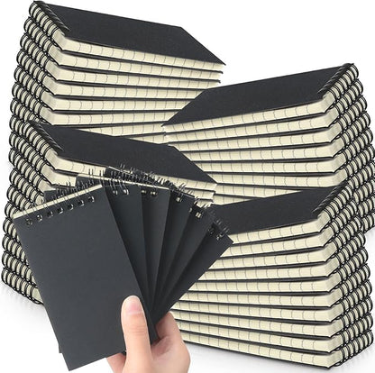 Tenceur 54 Pcs Pocket Notebook Bulk Small 3x5 Inch Spiral Notepads Mini Top by Tenceur
