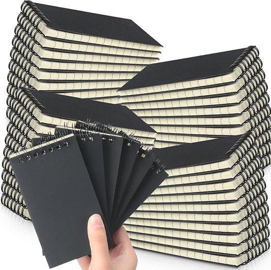 Tenceur 54 Pcs Pocket Notebook Bulk Small 3x5 Inch Spiral Notepads Mini Top by Tenceur