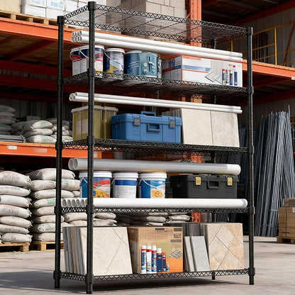 M MZG 5 Tiers Shelf 1750 lbs Steel Storage Shelving Utility Shelving Unit Steel - Image 8