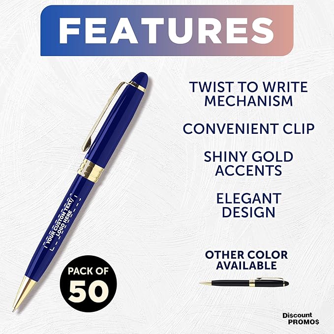 DISCOUNT PROMOS 50 Ultra Executive Pens Pack - Image 2