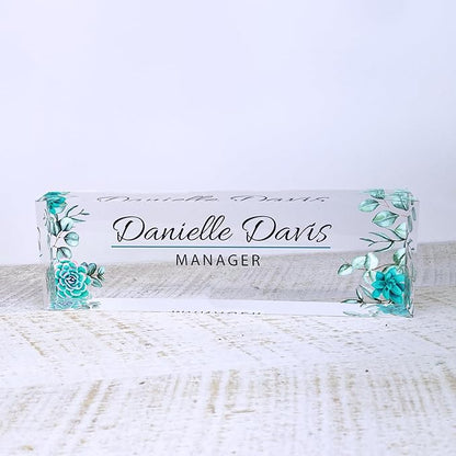 ARTBLOX | Custom Name Plate for Desk, Office Decor, Teacher Desk Name Plate - Image 2