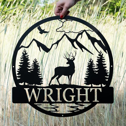 Custom Deer Outdoor Cabin Sign | Mountain Decor | Hunting Gift - Image 2