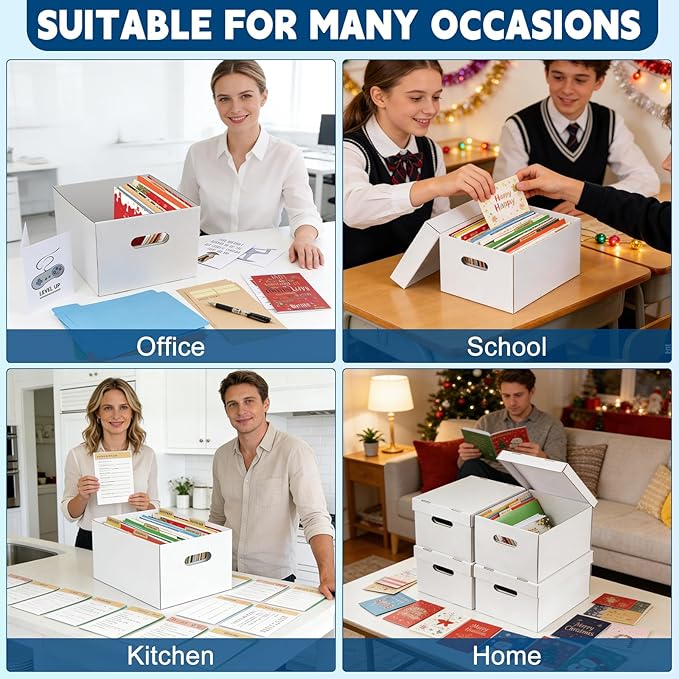 6Pack Greeting Card Organizer, Greeting Card Storage Box - Image 8