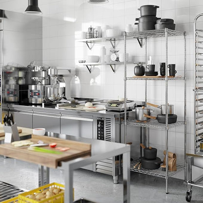 Regal Altair 21" Deep x 24" Wide x 74" Height Wire Shelving Kit | 4-Tier | NSF - Image 2