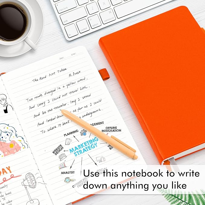 5 Pack Journal Notebook Bulk for School, Feela Hardcover Business Notebooks - Image 4