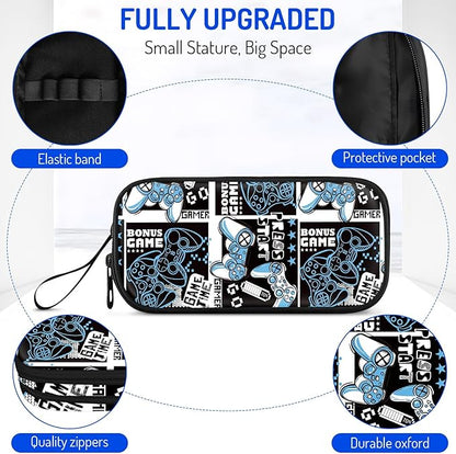 Fitvc Large Pencil Case for Boys, Gamer Boys Pencil Pouch for Kids Teens School - Image 2