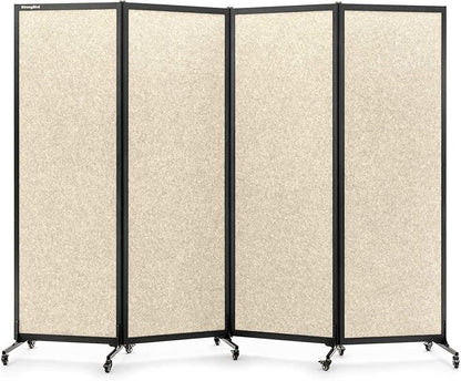 Upgrade Version Room Partition and Divider, Freestanding Rolling Dividers by StrongBird