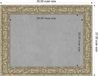 Amanti Art Silver Framed Magnetic Board 27x35 Medium Vision Board - Image 2