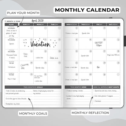 Clever Fox Planner – Undated Weekly & Monthly Planner - Image 4