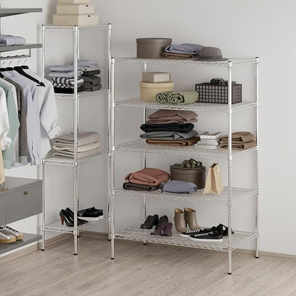 Regal Altair 24" Deep x 42" Wide x 64" Height Wire Shelving Kit | 5-Tier | NSF - Image 8