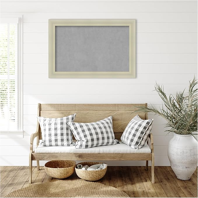 Amanti Art Silver Framed Magnetic Board 25x37 Large Vision Board - Image 6