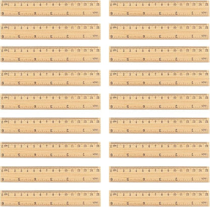288 Packs Wooden Rulers, 6 Inch Double Sided Wood School Ruler - Image 2