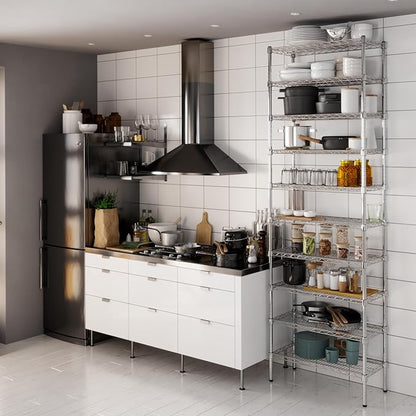 Regal Altair 14" Deep x 30" Wide x 96" Height Wire Shelving Kit | 10-Tier | NSF - Image 2