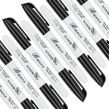Buecs Black Dry Erase Markers, Chisel tip, Dry-Erase Boards, School Office - Image 3