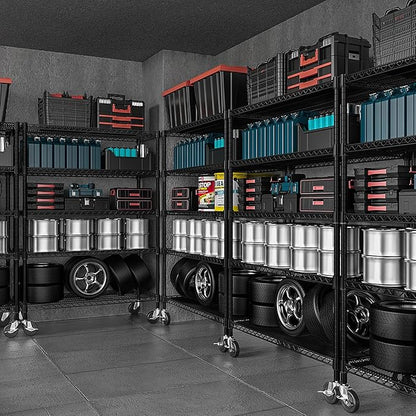 M MZG Garage Shelving 5 Tier Industrial Metal Shelving Units - Image 8