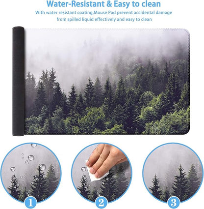 iCasso Extended Gaming Mouse Pad, Large Non-Slip Rubber Base Mousepad - Image 3