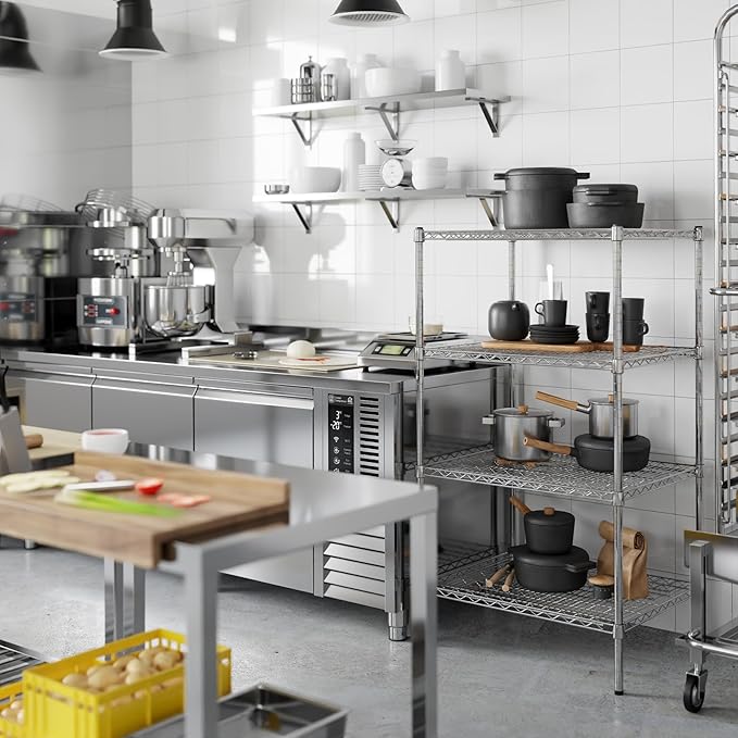 Regal Altair 24" Deep x 30" Wide x 54" Height Wire Shelving Kit | 4-Tier | NSF - Image 5