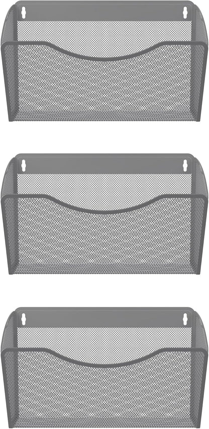 EasyPAG 3 Single Pocket Wall File Organizer, Mesh Hanging File Folder Organizer - Image 2