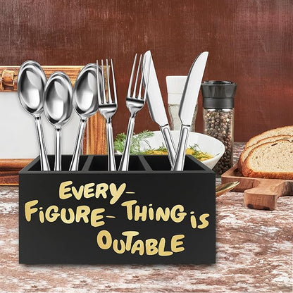 QZQE Everything Is Figureoutable Pen Pencil Holder Organizer - Image 5
