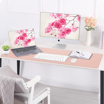 Large Desk Mat -47.2" x 17.5" Leather Desk Pad Protector - Image 6