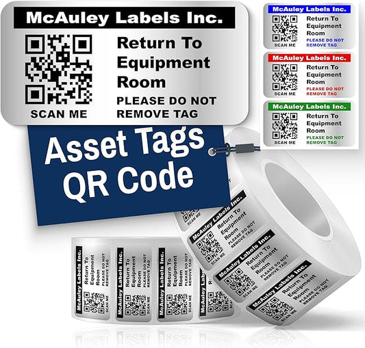 McAuley Labels Custom QR Code Stickers by McAuleyLabels