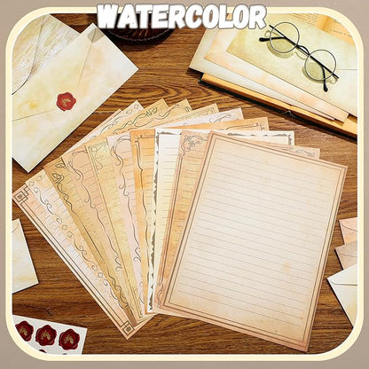 TaoBary 160 Pcs Stationery Paper Set 50 Double Sided Stationery Papers - Image 2