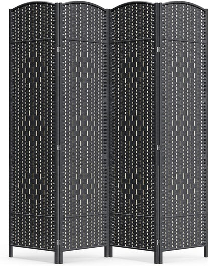 Cocosica 4 Panel Room Divider, 6Ft Folding Privacy Screen, Tall by cocosica