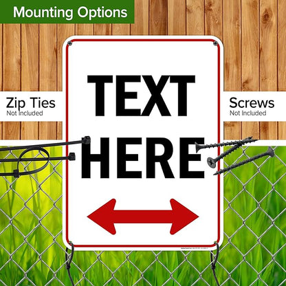 Custom Arrow, Custom Directional Sign, Two Way Arrow, 18x24 Inches, 55 mil - Image 5