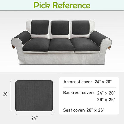 Couch Arm Covers, Waterproof Armrest Cover - Image 6