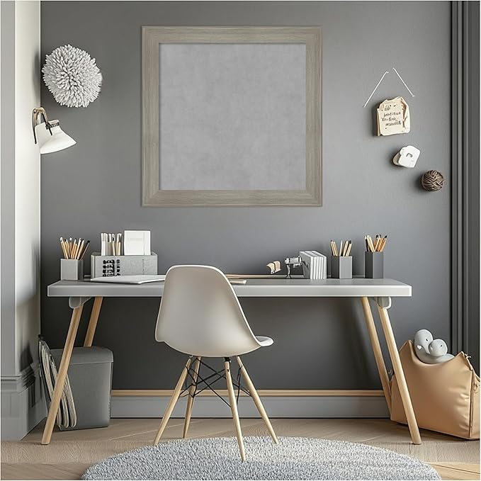Amanti Art Grey Framed Magnetic Board 24x24 Medium Vision Board - Image 7