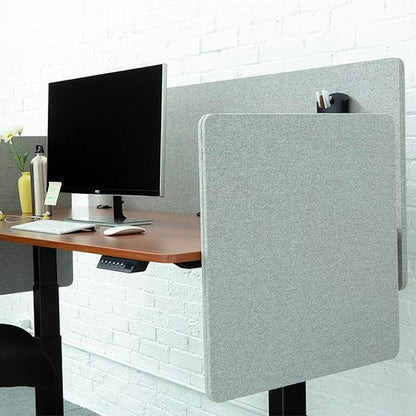 Stand Up Desk Store ReFocus Clamp-on Acoustic Desk Divider Privacy Panel That - Image 4
